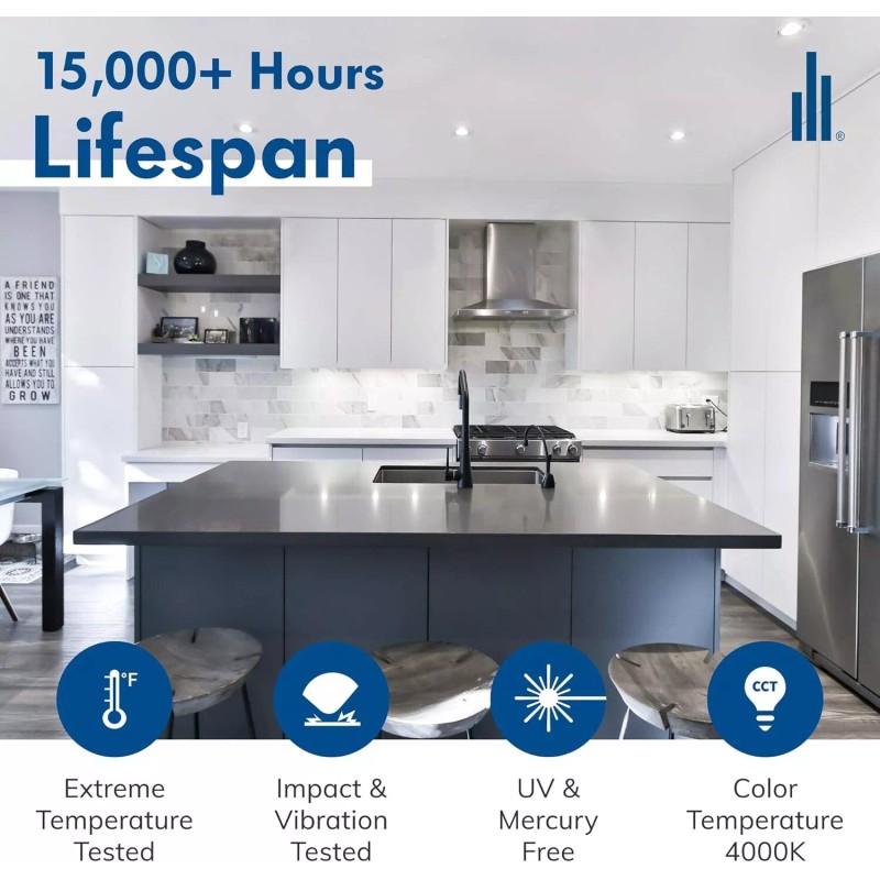 Hyperikon BR20 LED Bulb Dimmable 8W=50W, Flood E26 Base 2700K