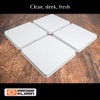 Range Kleen Stove Burner Covers – 4 White 9.5” Square