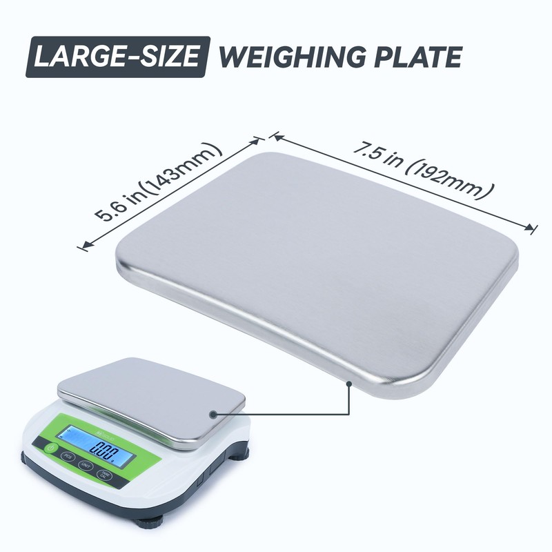 U.S. Solid Precision Balance, 5000g/11lb x 0.01g Analytical Digital Lab