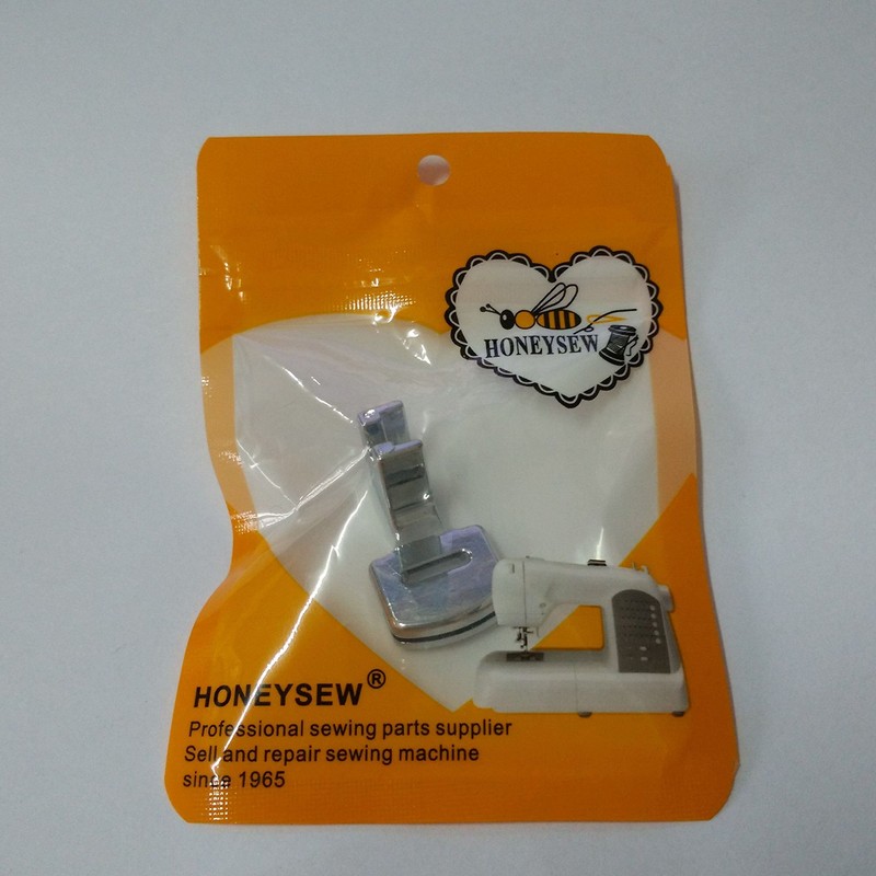 HONEYSEW Sewing Machine Low Shank Double Shirring Gathering Presser Foot