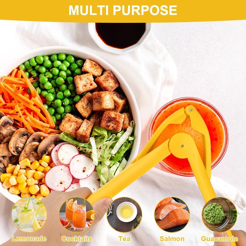 AUAUY Lemon Squeezer with Lemon Zester Peeler, Professional Manual Lemon