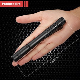 Honoson 8 Pieces UV Black Light Flashlight Small Blacklight Flashlights Pen Lights for Leak, Pet Urine, Hotel Inspection, Dry Stain and Dye Detector, 5.2 Inches Long