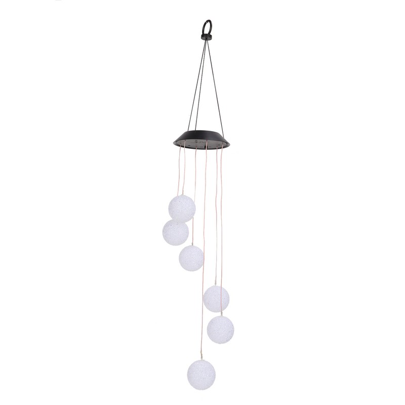 Solar Crystal Ball Wind Chimes Light 100LM IP45 Waterproof Decorative