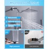 Jafeton High Pressure Rainfall Shower Head with Handheld Spray Combo