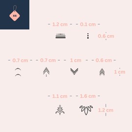 Fake Tattoo Fingers - Temporalis® | Temporary Tattoos for Adults - EU Certified Cosmetics, Vegan & Waterproof - Lasts 1 to 2 Weeks [Geometric Set - 8 Designs]