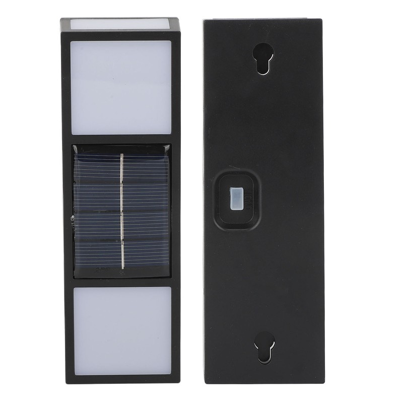 2 Sets Solar Wall Lamp IP65 Protection Grade Bidirectional Multifunctional
