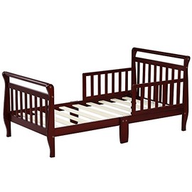 Dream On Me Classic Sleigh Toddler Bed, Cherry