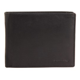 Excellanc 3000124 Men's Wallet Real Leather Landscape Format 9 x 12 cm, black, Classic