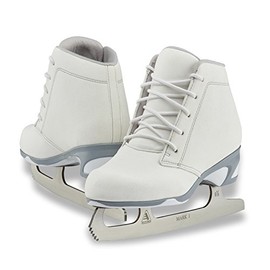 SKATE GURU Jackson Ultima Recreational Women's Figure Ice Skates Softec Diva DV3000 / Color: White, Adult Size: 8
