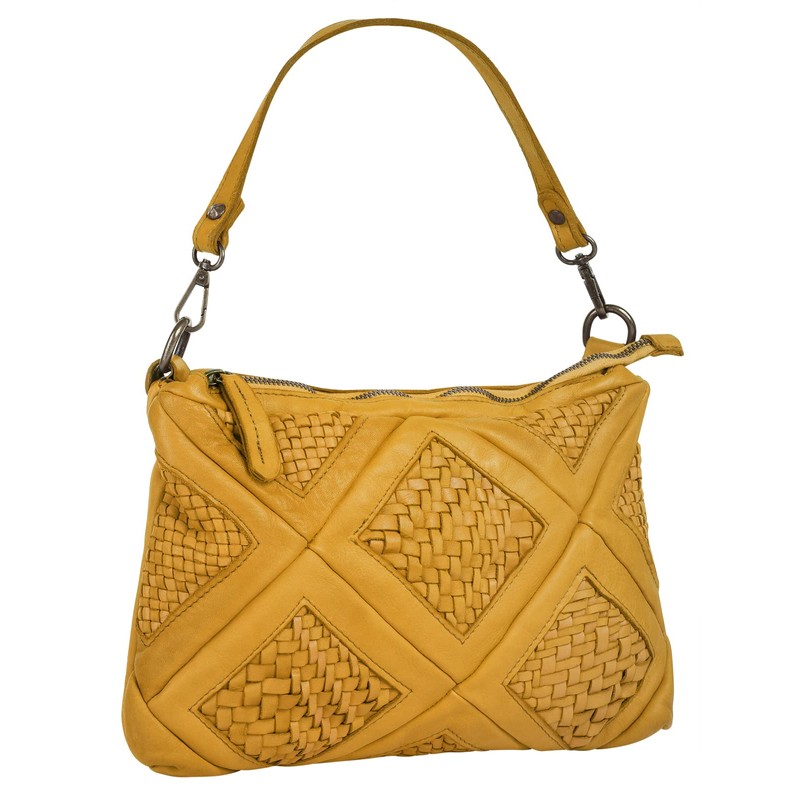 Samantha Look Women's Real Leather Shoulder Bag, Made in Italy,