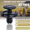 Rexka 40pcs Fender Liner Splash Shield Clip Retainer Fastener Rivet