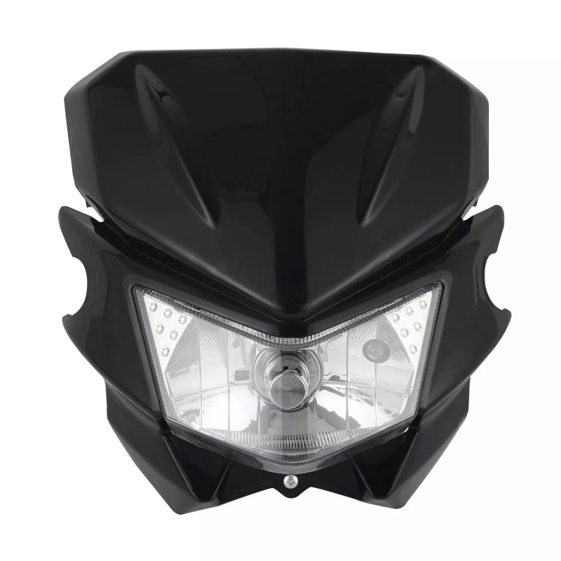 100% Dirt Bike LED Headlight, Motorcycle Head Light Universal for
