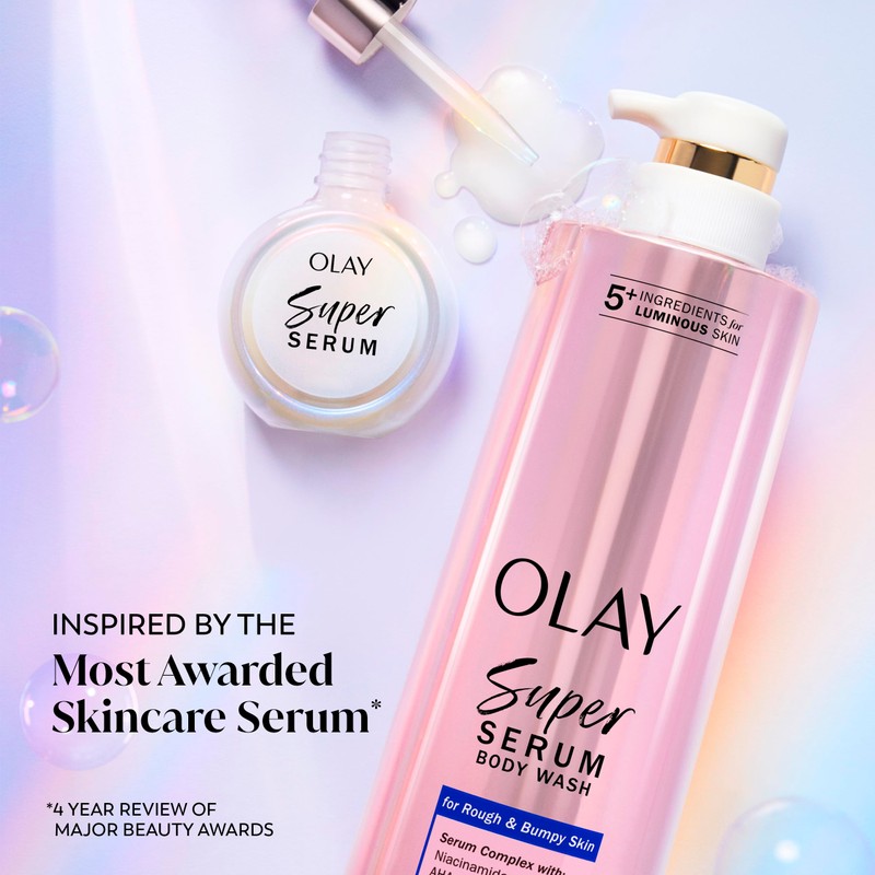 Olay Super Serum Body Wash for Rough & Bumpy Skin,