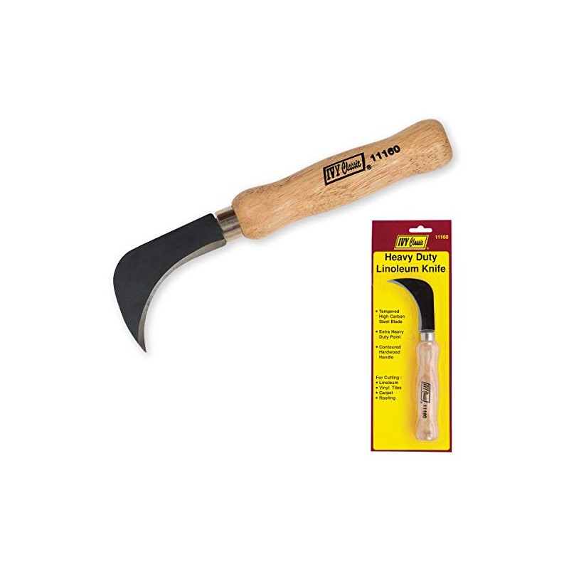 IVY Classic 11160 Heavy-Duty Linoleum Knife, 1/Card
