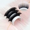 .15 Ellipse Eyelash Extensions Matte Black Flat Lashes 17mm 20mm