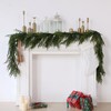 Artificial Christmas Garlands- Real Touch Norfolk Pine Garland Faux Greenery