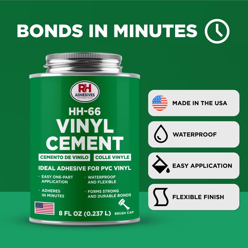HH-66 Vinyl Cement, 8 oz. can - Vinyl Adhesive, Cement