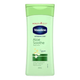 3 x Vaseline Intensivpflege Body Lotion - Aloe Soothe - mildert trockene, rissige Haut - 200 ml