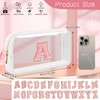 LOFOWN Initial Clear Makeup Bag Small Cosmetic Bag Travel Toiletry