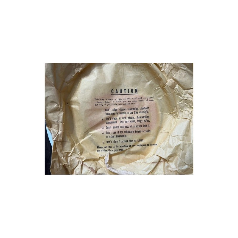 Schaefer Vintage 13" Metal Schaefer Beer Tray.