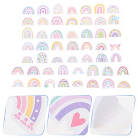 EXCEART 100 Piezas Arcoíris Pegatinas Pequeñas Calcomanías De Arco Iris Mini Calcomanías De Arcoíris Nube Arcoiris Pegatinas Pegatina Mini Arcoiris Papel Pequeño Niño Sello