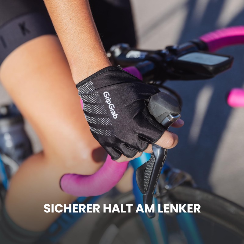GripGrab Ride Beginners Short Finger Summer Cycling Gloves Padded Shock
