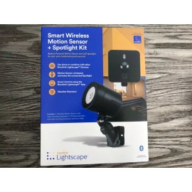 Connected Novolink Wirelessly Connected Battery Operated Black Motion Sensor LED Spotlight