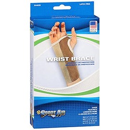 Sportaid Wrist Brace Palm Stay, Beige, Right, Small - 1 Ea