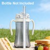 Replacement Straw Kit Compatible with Grosmimi Stage 2, Soft Silicone,