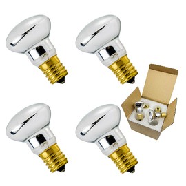 SWJLR 4 Pack lava lamp bulb,120V R39 E17 30W Warm White Reflector Type Bulb, for Lava Lamps, Glitter Lamps, Incandescent Lamps, Bedroom and Office.