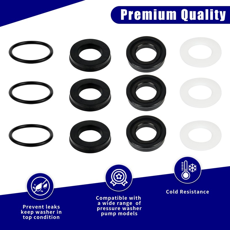 7106627 Pressure Washer Pump Seal Kit fit for Simpson Cleaning,