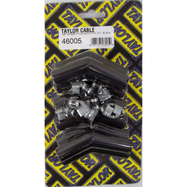 Taylor Cable 46005 Spark Plug Boot/Terminal Kit black 135 deg