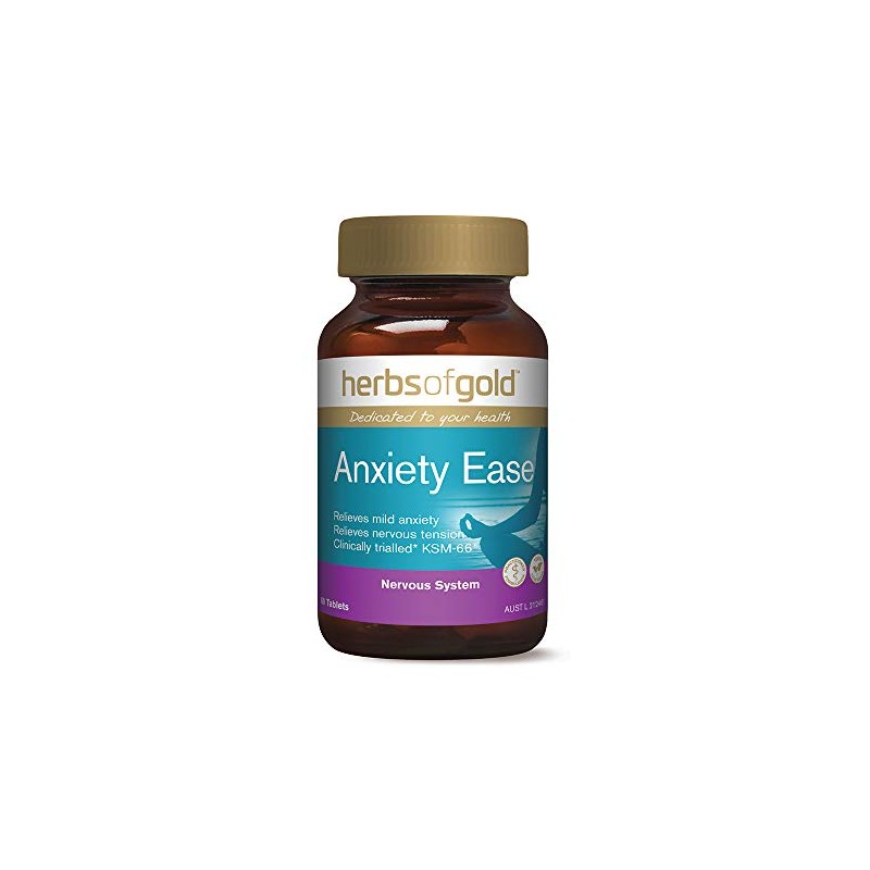 Herbs of Gold Anxiety Ease 60 Tablets, 60 count