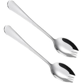 2PCS Stainless Steel Sporks – for Camping, Travel, Lunchboxes – Durable, Reusable, Easy to Clean Utensils for Outdoor & Everyday Use