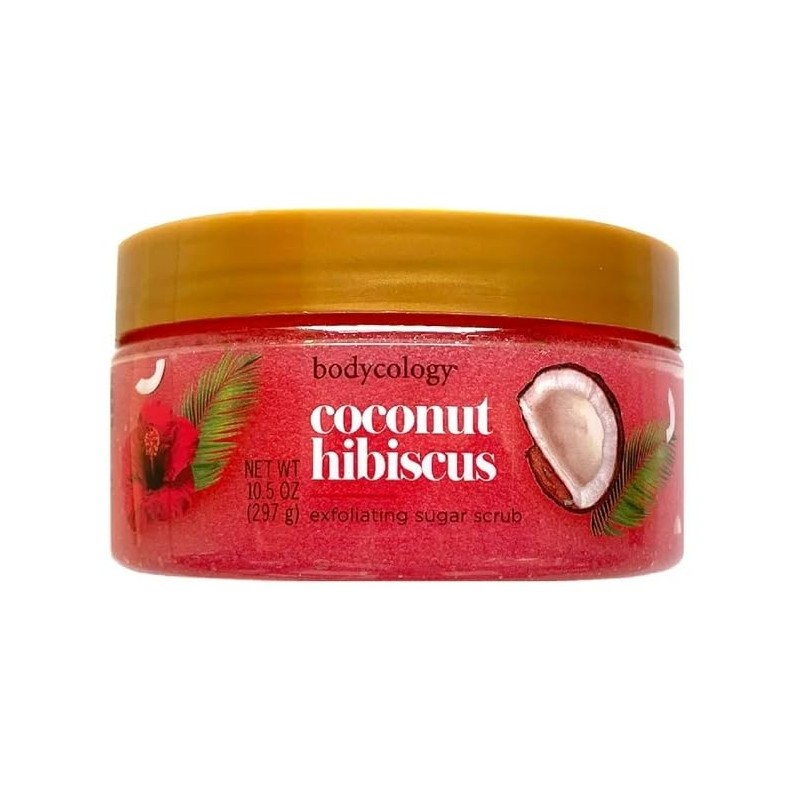Bodycology Exfoliante Corporal de Azúcar, Coconut Hibiscus, 297 gr