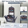 Hanging Travel Toiletry Organizer, Compact Cosmetic and Bathroom Storage Bag