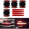 KNLT Safety Reflective 8 PCS Orange Car Door Handle Protective
