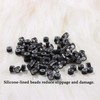 GOTDYA 1000pcs 5mm Black Extension Beads,Silicone Lined Micro Rings,MicroLink I