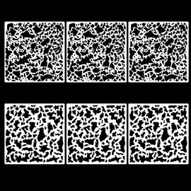 6 Pcs Knockdown Texture Spray Stencil Drywall Repair Tool 8 x 8 Inch Plastic Texture Stencil Drywall Tools Plaster Wall Panels for Wood Wall Profession DIY Supplies