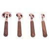 4pcs Rose Gold Measuring Cup with Scale Stainless Steel Measuring