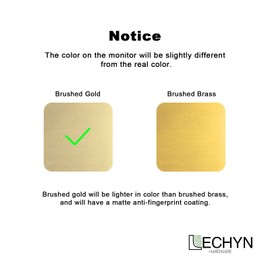 LECHYN 10 Pack 22mm Solid Brushed Gold Kitchen Cabinet Hardware Knobs, Round Ball Brushed Brass Knobs for Dresser Drawer Wardrobe Door Cupboard Bathroom