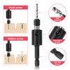 Countersink Drill Bit Set, 5 pcs Carbide Drill Bits with