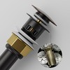 AULEEND Bathroom Sink Drain with Strainer Basket and Pop-Up Drain