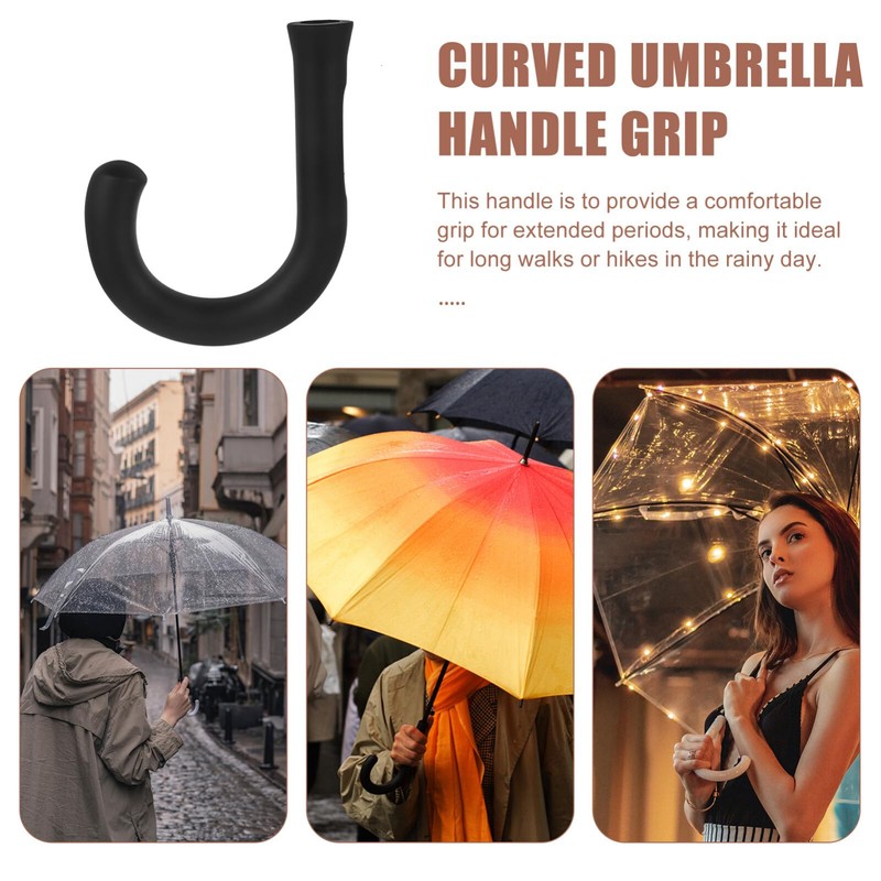 EXCEART Umbrella Handles Replaceable Foldable Umbrella Handle Travel Accessories Replacement