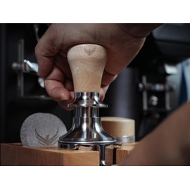 58.5mm Tamper Fits 58mm Portafilters Calibrated Auto-Leveling and Double Spring Loaded Design Stainless Steel Ripple Base Espresso Tamper with 20lb / 25lb / 30lbs Replacement Springs