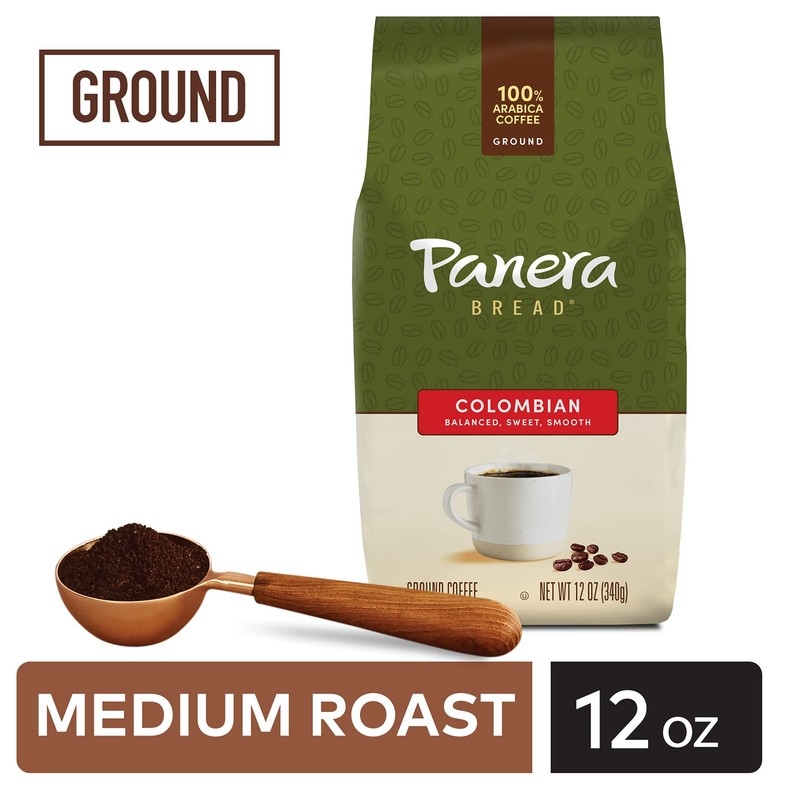 Panera Colombian, Ground Coffee, Medium Roast, Bagged 12oz.