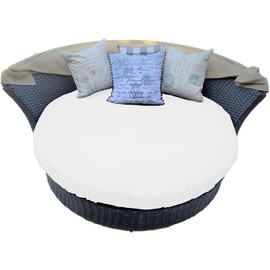 KEKAFU Sun Island Cushion Cover, Waterproof, Sun Island Cushion Cover, Universal Size, Sun Island Cushion Cover, Round Sun Island Cushions, Replacement 100% Polyester (Diameter 260 cm)