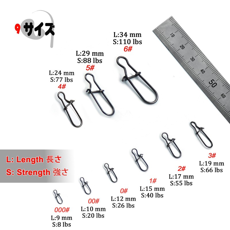9KM DWLIFE Quick Snap High Strength Fastlock Clip Stainless Steel