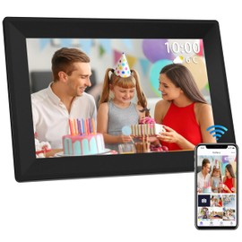 10.1'' WiFi Touch Digital Picture Frame HD IPS Digital Photo Frame 16GB Smart Electronic Frame，Picture Frames Load from Phone Photos and Videos-Grandparents Christmas Girlfriend for Gifts
