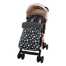 Pushchair Footmuff, Cute Stars Print Baby Stroller Footmuff Winter Windproof Warm Thick Polar Fleece Toes Footmuff Newborn Universal Cosy Warm Pushchair Pram Footmuff for Baby 0-3 Years Old